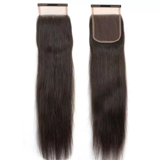 DreamHair Closure Indian Virgin Hair Straight 5x5 45cm 1B#