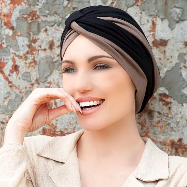 Masumi Headwear Yanna Black Velvet Alba Turquoise
