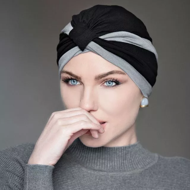 Masumi Headwear Yanna Black Velvet Alba Turquoise