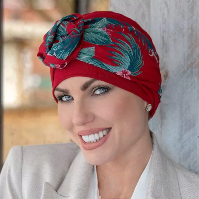 Masumi Headwear Yanna Black Velvet Alba Turquoise