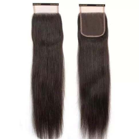 DreamHair Closure Indian Virgin Hair Straight 5x5 45cm 1B#