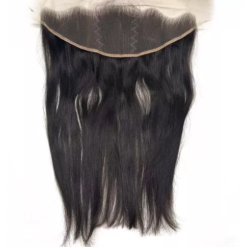 Full Closure Indian Virgin Hair Straight 13x4 40cm 1B#